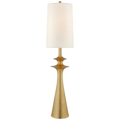 AERIN Lakmos Floor Lamp in Gild with Linen Shade W14.5'' x H58.25