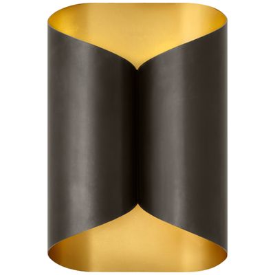 AERIN Selfoss Sconce in Bronze and Gild Interior Wall Light W7 x H11