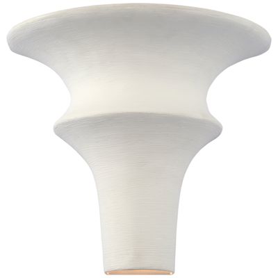 AERIN Lakmos Small Sconce in Plaster White Wall Light W11.5