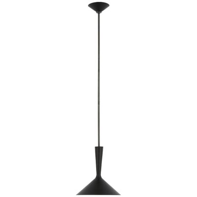 AERIN Rosetta Medium Pendant in Matte Black and Bronze Ceiling Light W12
