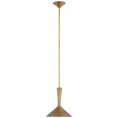 AERIN Rosetta Medium Pendant in Hand-Rubbed Antique Brass Ceiling Light W12