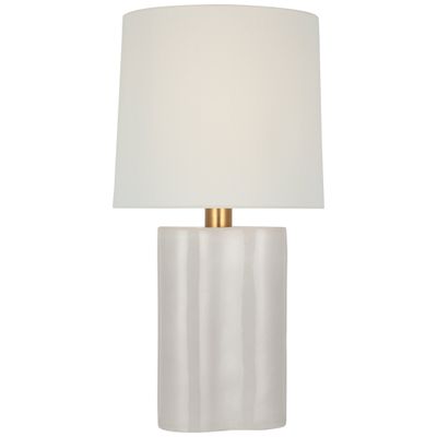 Barbara Barry Lakepoint Large Table Lamp in Ivory with Linen Shade W15.5