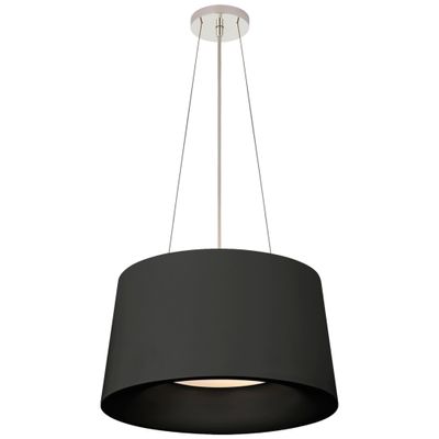 Barbara Barry Halo Small Hanging Shade in Matte Black Ceiling Light W19