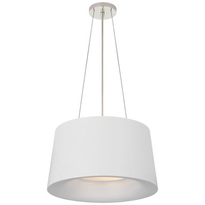 Barbara Barry Halo Small Hanging Shade in Matte White Ceiling Light W19