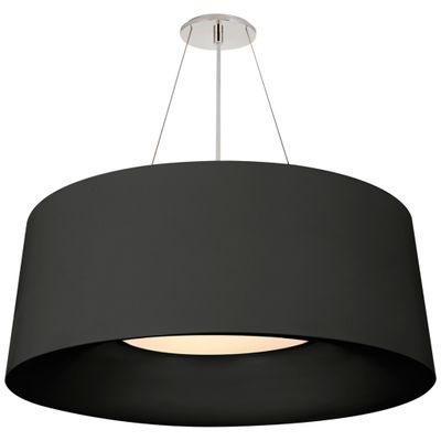Barbara Barry Halo Medium Hanging Shade in Matte Black Ceiling Light W27.5