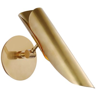 Champalimaud Flore Single Wall Light in Soft Brass W5.25
