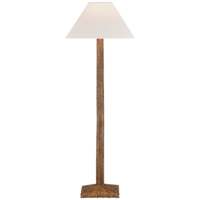 Chapman & Myers Strie Buffet Lamp in Gilded Iron with Linen Shade Table Lamp W10