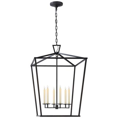 Chapman Myers Darlana Extra Large Lantern in Gilded Iron