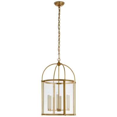 Chapman & Myers Riverside Medium Round Lantern in Antique