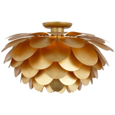 Chapman & Myers Cynara XL Flush Mount in Gild Ceiling Light W23