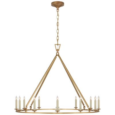 Chapman & Myers Darlana Large Single Ring Chandelier in