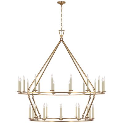 Chapman & Myers Darlana Oversized Two Tier Chandelier in