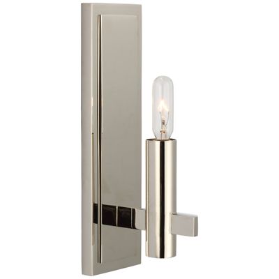 Chapman & Myers Sonnet Petite Single Sconce in Polished Nickel Wall Light W3
