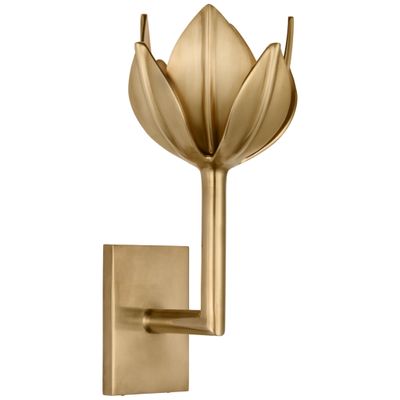 Julie Neill Alberto Small Sconce in Antique-Burnished Brass Wall Light W5.75