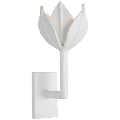 Julie Neill Alberto Small Sconce in Plaster White Wall Light W5.75