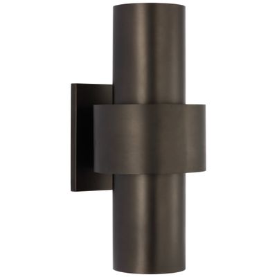 Julie Neill Chalmette Medium Layered Sconce in Aged Iron Wall Light W6