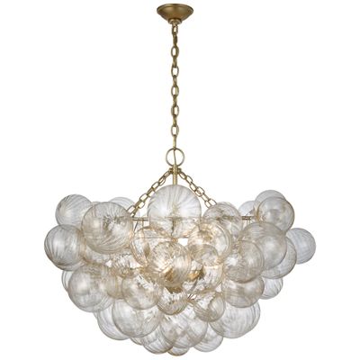 Julie Neill Talia Large Chandelier in Plaster White and
