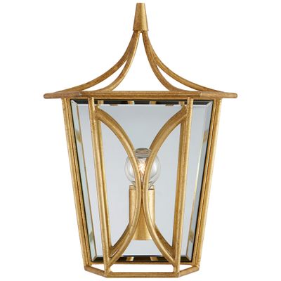 kate spade new york Cavanagh Mini Lantern Sconce in Gild Wall Light W8.5