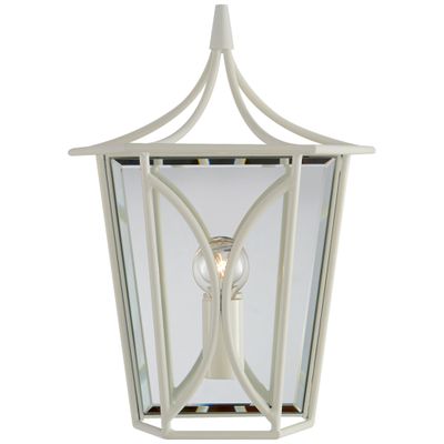 kate spade new york Cavanagh Mini Lantern Sconce in Light Cream Wall Light W8.5