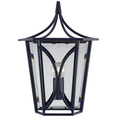 kate spade new york Cavanagh Mini Lantern Sconce in French Navy Wall Light W8.5