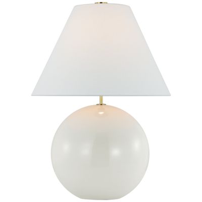 kate spade new york Brielle Large Table Lamp in New White with Linen Shade W21
