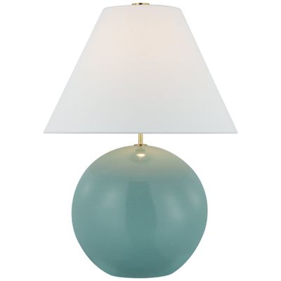 kate spade new york Brielle Large Table Lamp in Seafoam Blue with Linen Shade W21