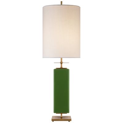 Small green table shop lamp