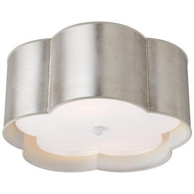 kate spade new york Bryce Medium Flush Mount in Burnished Silver Leaf