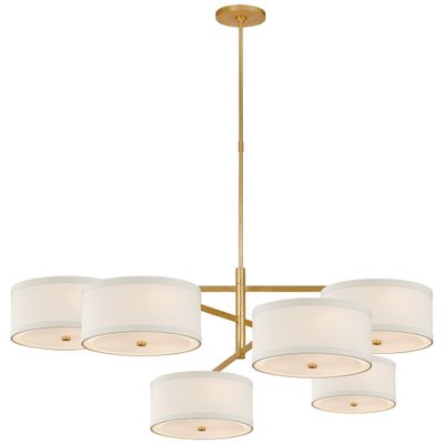 kate spade new york Walker Grande Offset Chandelier in Gild