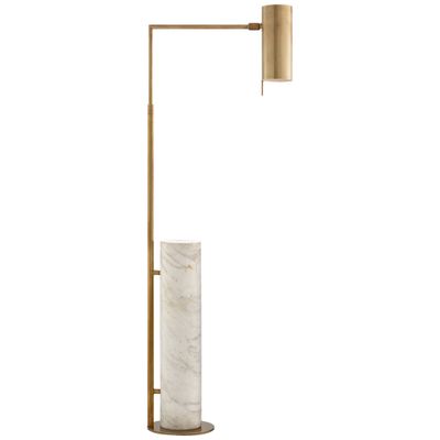 Brass and marble floor lamp sale