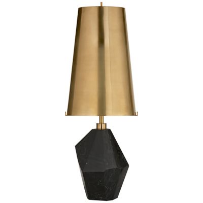 Kelly Wearstler Halcyon Accent Table Lamp in Black Cremo