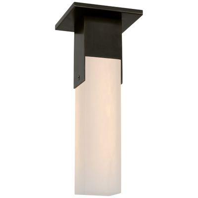 Kelly Wearstler Covet Monopoint Flush Mount in Bronze with Alabaster Ceiling Light W2