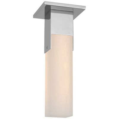 Kelly Wearstler Covet Monopoint Flush Mount in Polished Nickel with Alabaster Ceiling Light W2