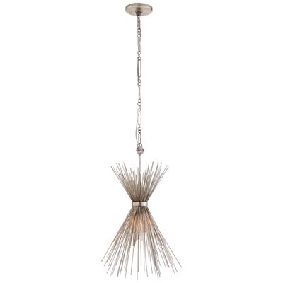 Visual Comfort Strada Small Chandelier Burnished Silver Leaf