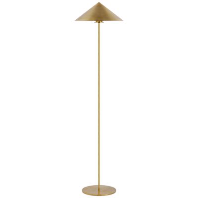 Paloma Contreras Orsay Medium Floor Lamp in Hand-Rubbed Antique Brass W14