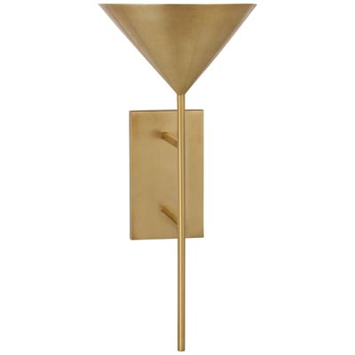 Paloma Contreras Orsay Medium Uplight Sconce in Hand-Rubbed Antique Brass Wall Light W7.25