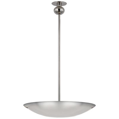 Paloma Contreras Comtesse Medium Uplight Chandelier in Polished Nickel Ceiling Light W24