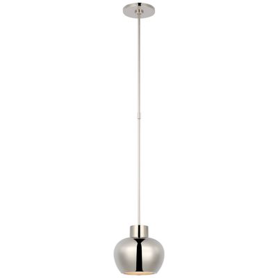 Paloma Contreras Comtesse Small Pendant in Polished Nickel Ceiling Light W7.5