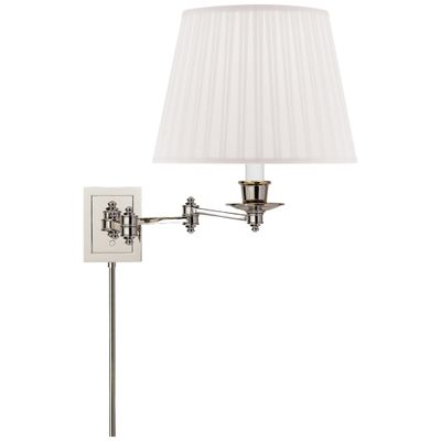 Visual Comfort Triple Swing Arm Wall Lamp in Hand-Rubbed Antique Brass