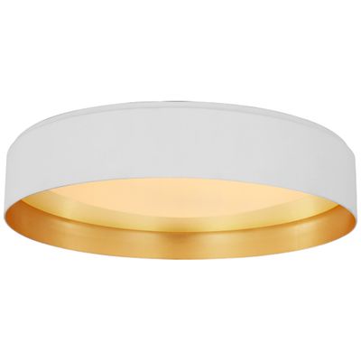 Visual Comfort Shaw Extra Large Flush Mount in White Ceiling Light W24