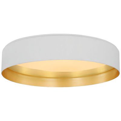Visual Comfort Shaw Grande Flush Mount in White Ceiling Light W30