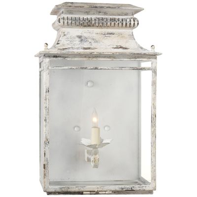 Suzanne Kasler Flea Market Lantern in Old White Wall Light W11.5