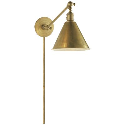 SL2922HAB by Visual Comfort - Boston Functional Single Arm Library Light in  Hand-Rubbed Antique Brass