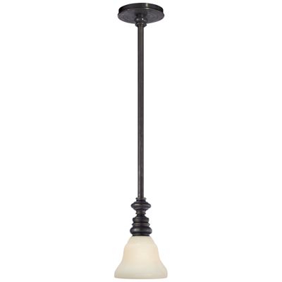 Chapman Myers Boston Pendant in Antique Nickel with SLEG Shade Ceili