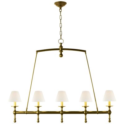 E.F. Chapman Robinson Chandelier in Antique Brass by Visual Comfort  Signature at Destination Lighting