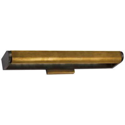 Visual Comfort Signature TOB 2023HAB BZ Three Light Wall Sconce David Art Antique Brass with Bronze