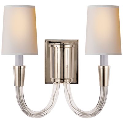 Visual Comfort Two Light Brass Sconce