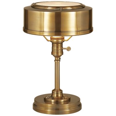 Thomas O'Brien Henley Task Lamp in Hand-Rubbed Antique Brass Table Lamp W8.5