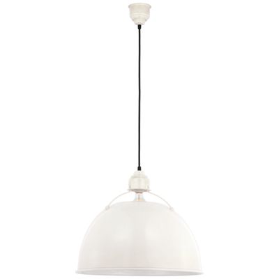 Thomas O'Brien Eugene Large Pendant in Antique White Ceiling Light W21