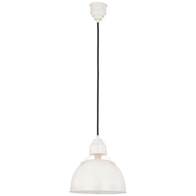 Thomas O'Brien Eugene Small Pendant in Antique White Ceiling Light W12